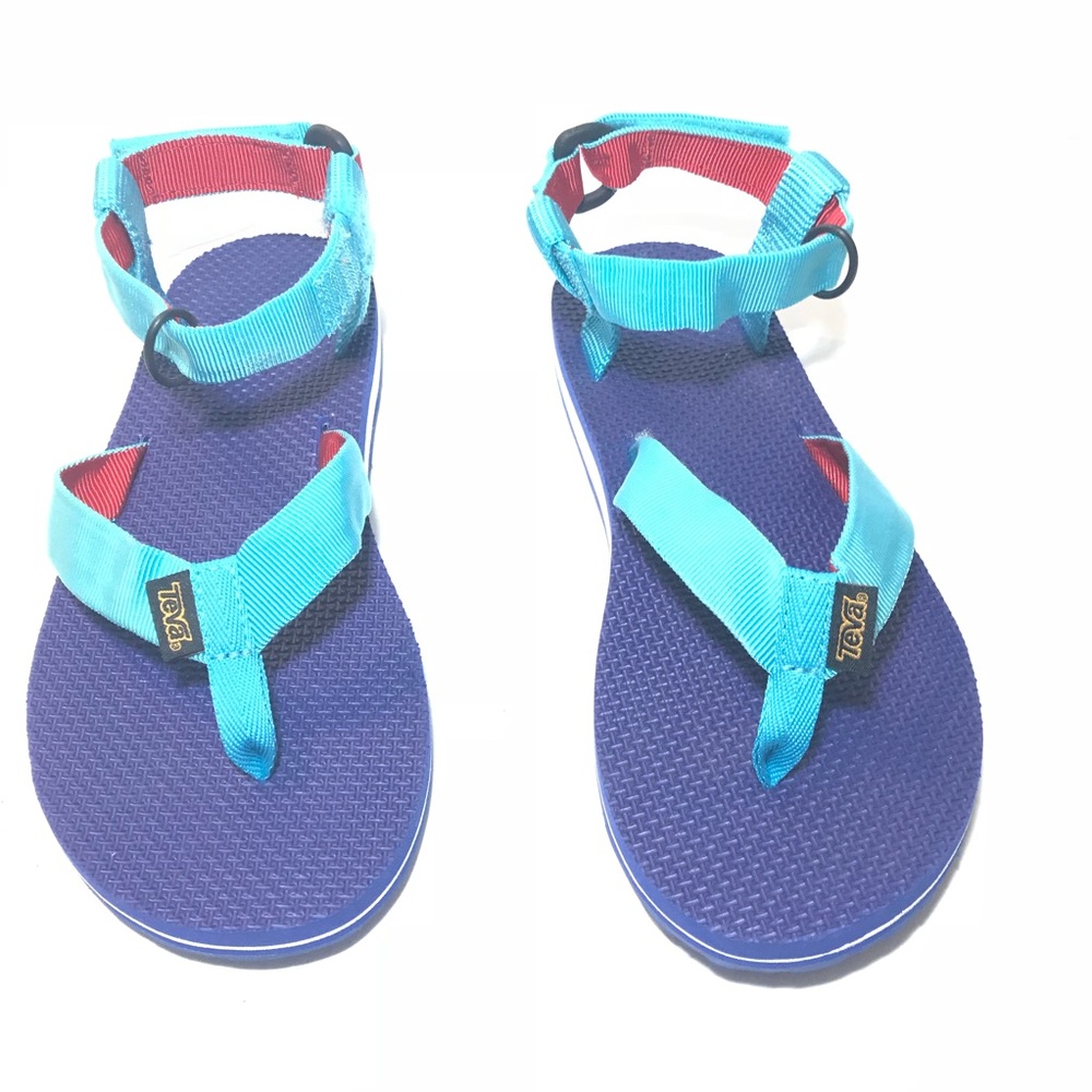 Teva size 7 red white and blue sandals